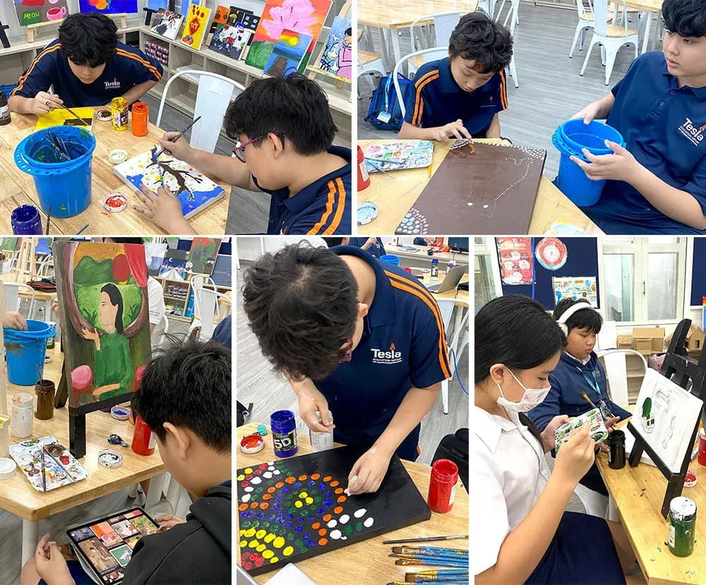 Truong Quoc te Tesla MYP Art 2