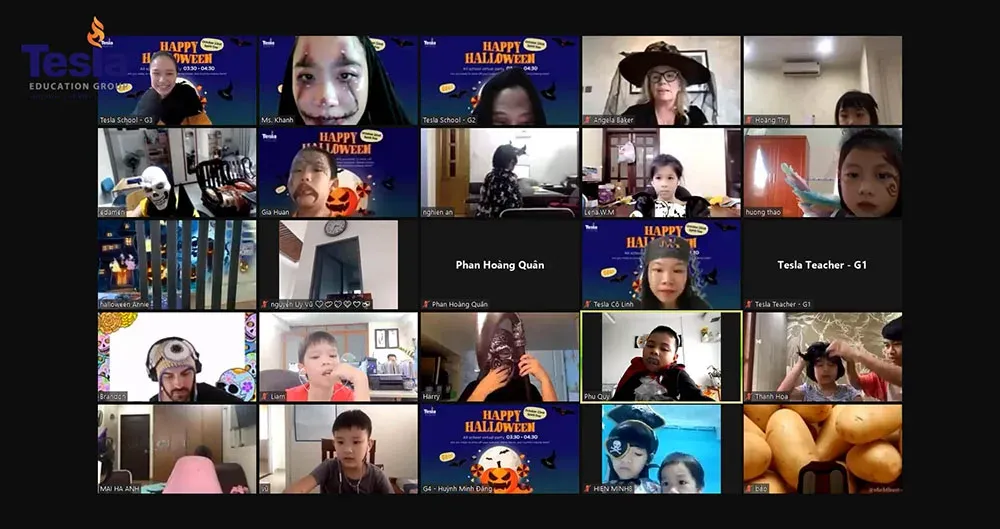 halloween truong quoc te tesla 9