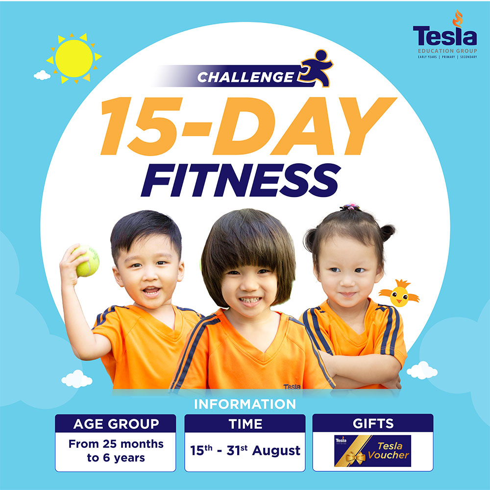 15 days of fitness challenge for children