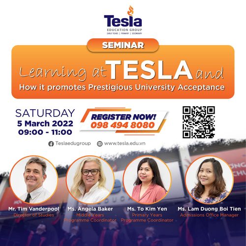 SEMINAR “LEARNING AT TESLA AND HOW IT PROMOTES PRESTIGIOUS UNIVERSITY ACCEPTANCE”?