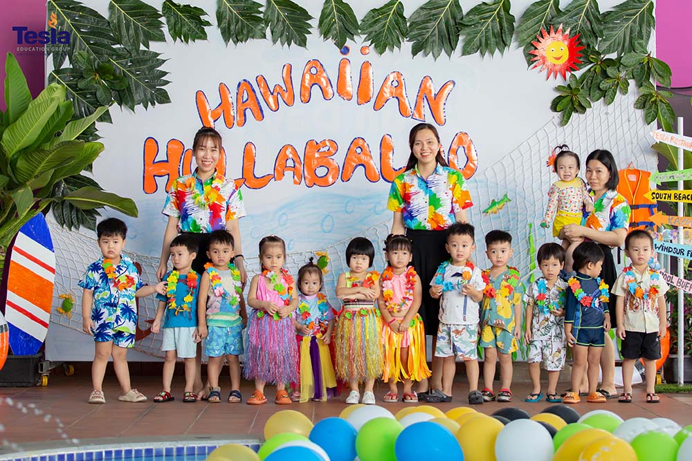 Rực rỡ Lễ hội Hawaiian Hullabaloo tại Trường Mầm non Quốc tế Tesla