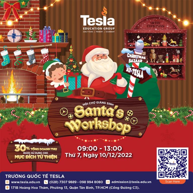 Hội chợ Giáng Sinh Santa's Workshop tại Trường Quốc tế Tesla