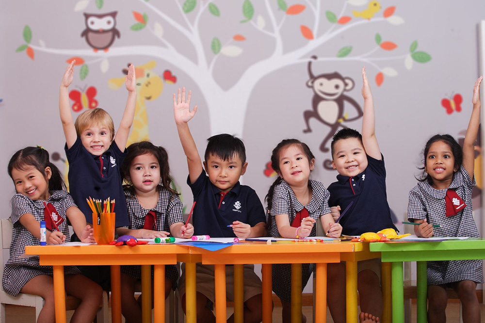 Children study at International Early Years in Tan Binh District