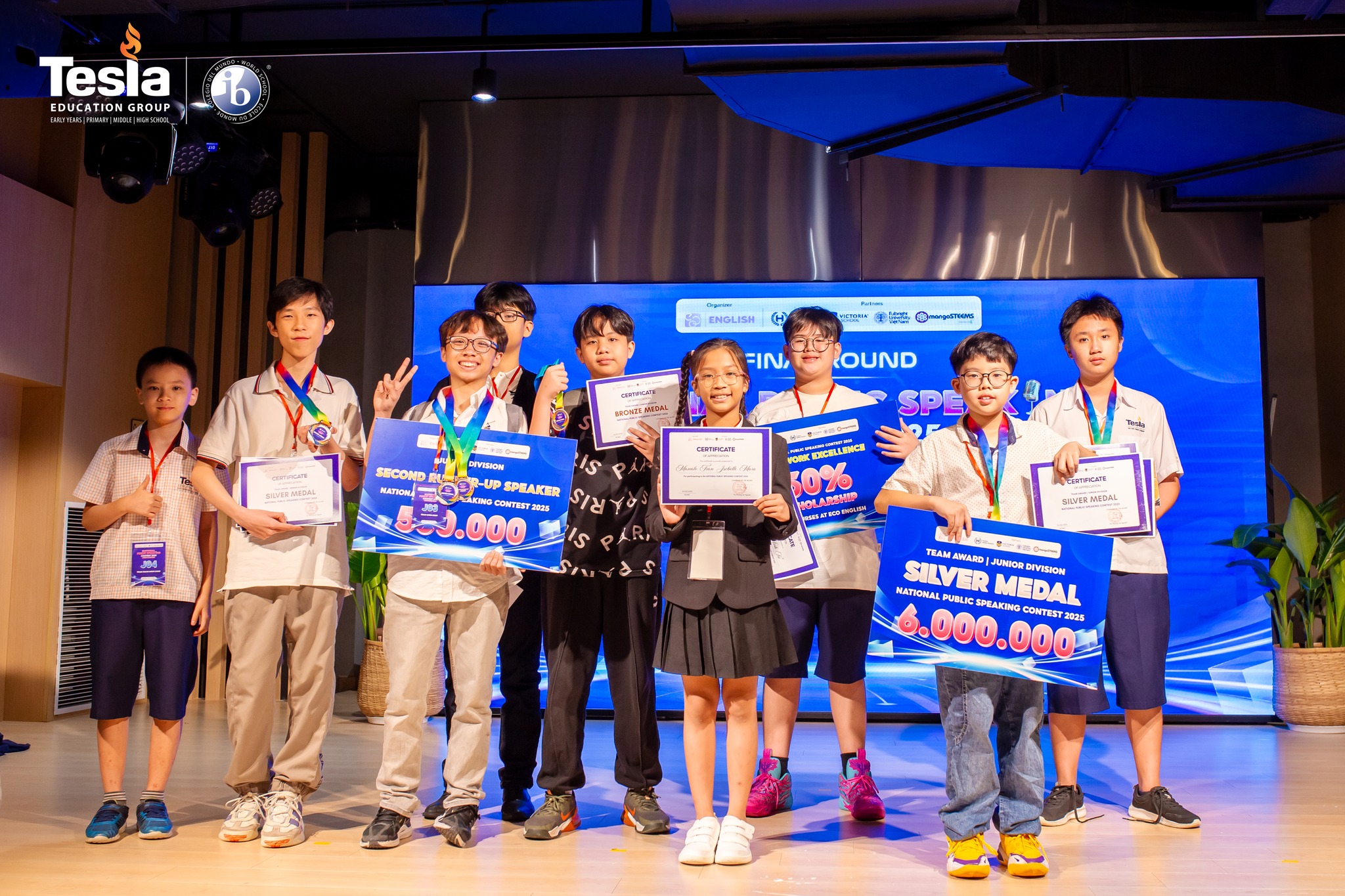 Vinh Danh Các Em Học Sinh Đạt Thành Tích Xuất Sắc Tại Cuộc Thi "National Public Speaking Contest 2025"
