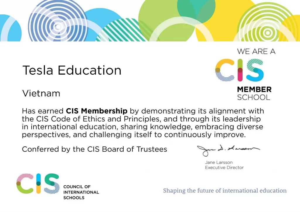 Congratulations to Tesla School for Becoming a CIS Member!