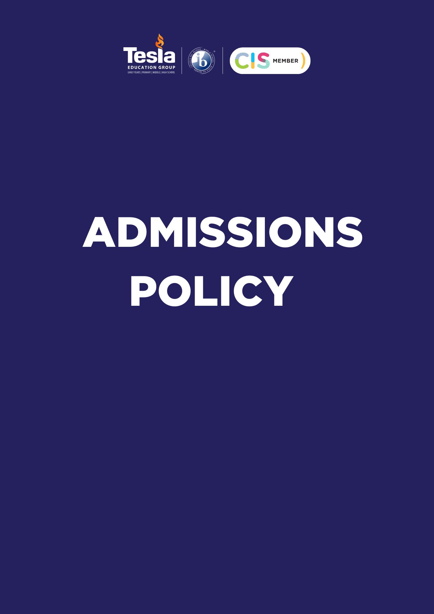Admissions Policy 